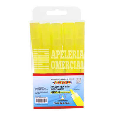 MARCADOR MARCATEXTOS COLOR AMARILLO 