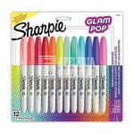 MARCADOR PERMANENTE SHARPIE P/FINO C/12 COLORES